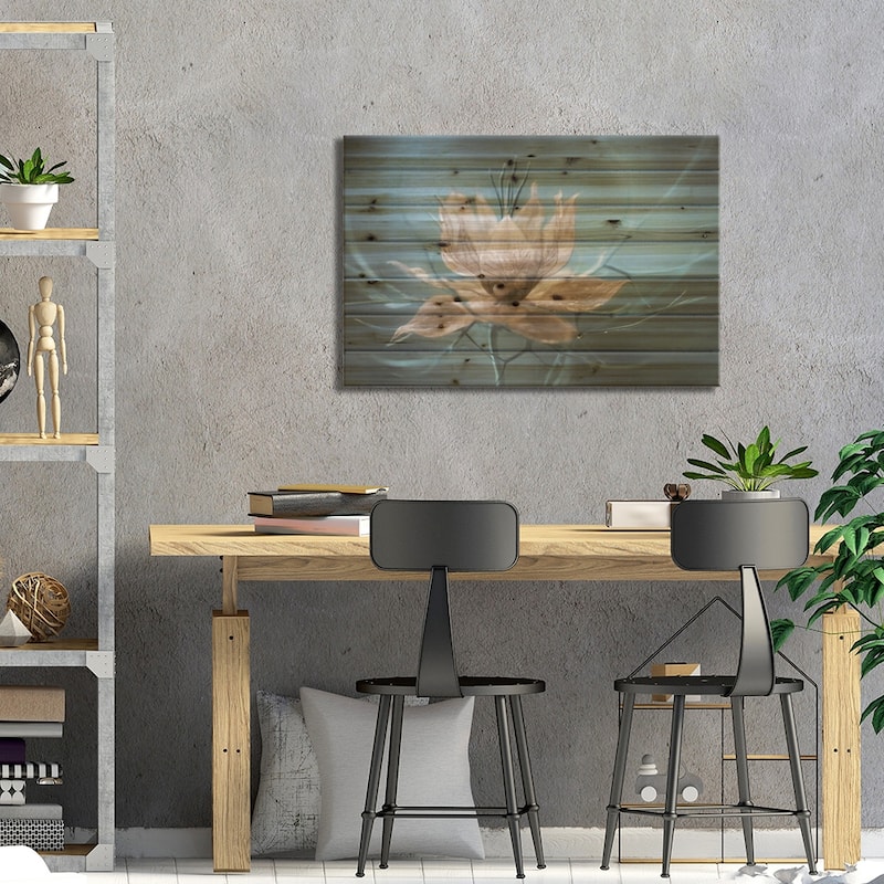 Nigella I Print On Wood by Mandy Disher - Multi-Color