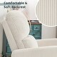preview thumbnail 25 of 40, Swivel Manual Recliner Chair Teddy Fabric Nursery Glider Rocking Recliner Set of 2