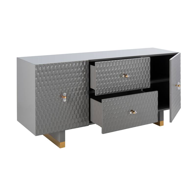 SAFAVIEH Home Kingsly Sideboard - 64"W x 18"D x 29"H