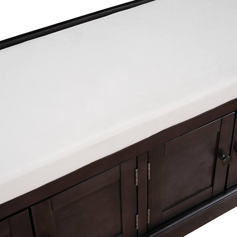 Large Capacity Shoe Storage Benches with Multiple Compartments