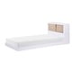 preview thumbnail 1 of 12, Lacey Bookcase Platform Bed, Twin White/Natural