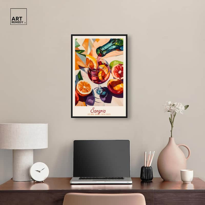 Sangria Recipe Poster Canvas by Art Remedy