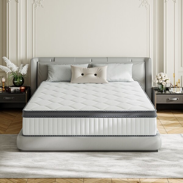 IFLUOUS 10 Medium Hybrid Gel Memory Foam Mattress In a Box On Sale Bed Bath Beyond 40811654
