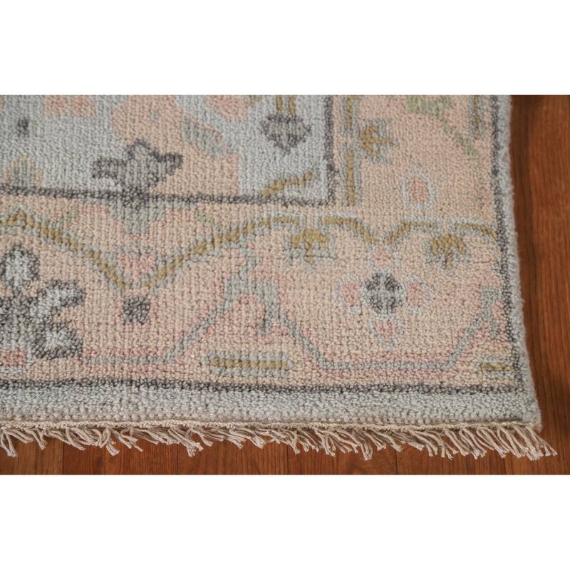 Oushak Oriental Runner Rug Hand-knotted Wool Carpet - 2'8"x 16'0"