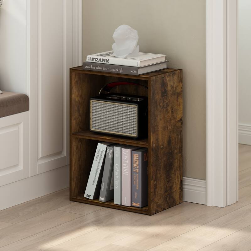 Furinno Luder 2-Tier Open Shelf Bookcase