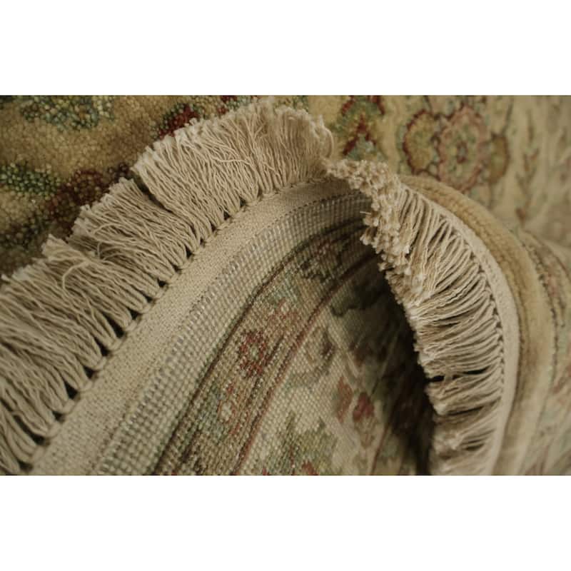 Hand Knotted Oriental 100% Wool Carpet Traditional All-Over Oranges & Rust Agra Area Rug - 6' 0'' X 3' 10''