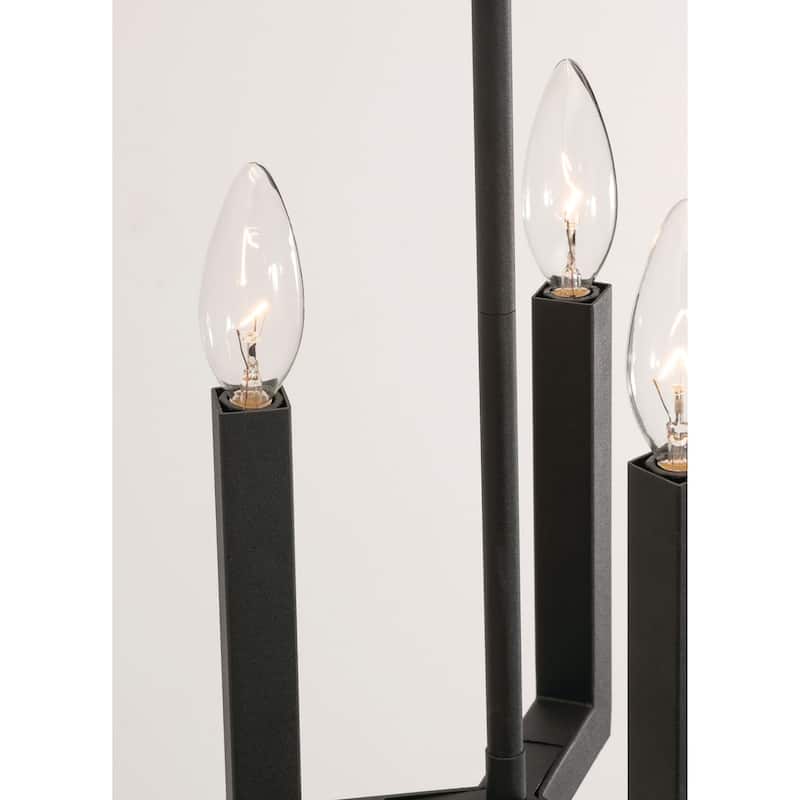 AFX GRCP07CBLNR3 Grace 3 Light 36" Wide Taper Candle Linear Pendant