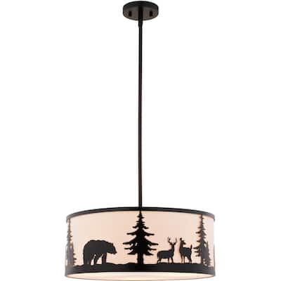 Vaxcel Lighting P0416 3 Light 18" Wide Suspension Pendant