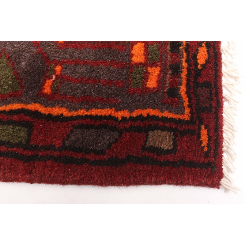 ECARPETGALLERY Hand-knotted Andelz Red Wool Rug - 4'6 x 6'7