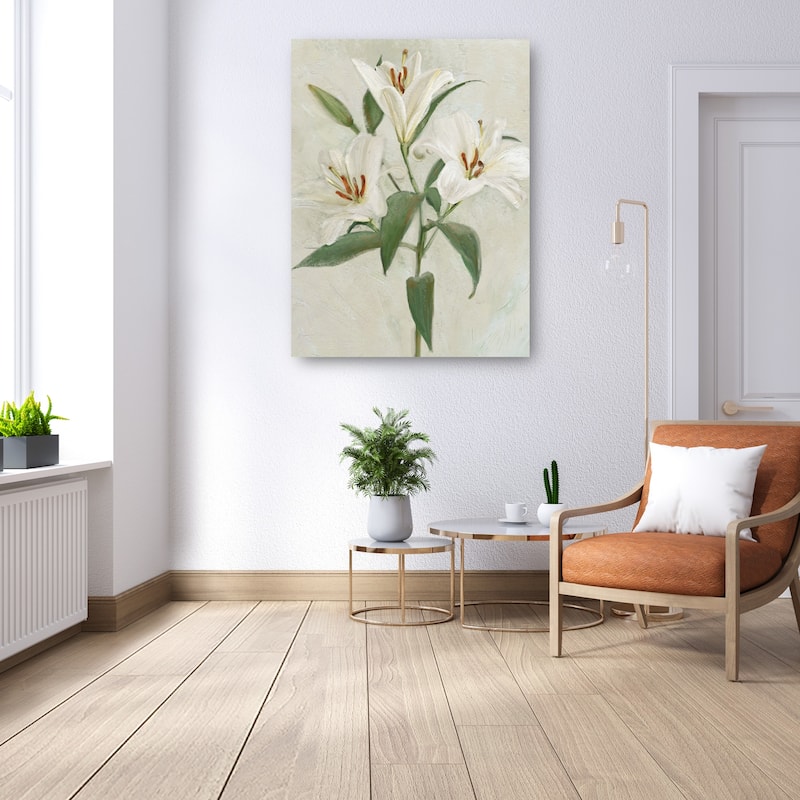 Lys Blancs II By Studio Arts Canvas Art Print