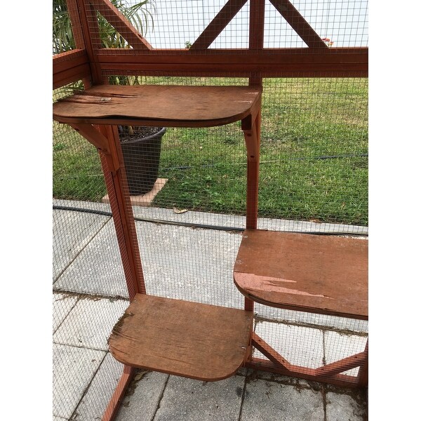 Shop Trixie Pet Products Wooden Outdoor Cat House Overstock