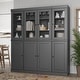 preview thumbnail 132 of 145, Palace Imports 100% Solid Wood Pantry Cabinet, Adjustable Shelves, 65" Wide, 71.5" Tall - 65" x 71.5" Gray - 4 Clear Glass-4 Solid