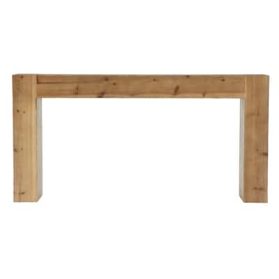 Farmhouse Solid Wood Entryway Table, 63-inch Console Sofa Table