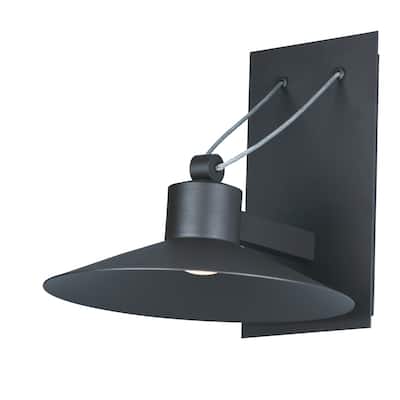 Maxim Civic 8" LED Wall Sconce with Steel Cable and Metal Cone Shade
