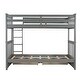 preview thumbnail 7 of 55, Classic Founder Twin-Over-Twin Bunk Bed with Ladders and 2 Storage Drawers for Dorm, Bedroom with Solid Wood Slats Support