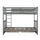 preview thumbnail 25 of 25, Twin-Over-Twin Bunk Bed Frame with Ladders and Two Storage Drawers,Full Length Guard Rails,for Kids Youths Adults