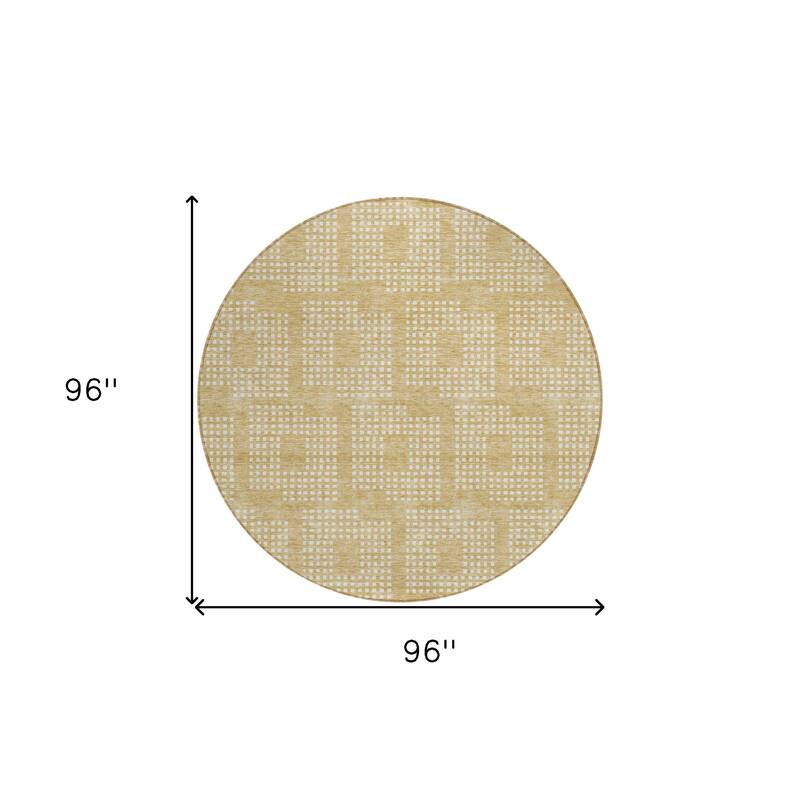 HomeRoots Geometric Transitional Rectangle Outdoor Rug