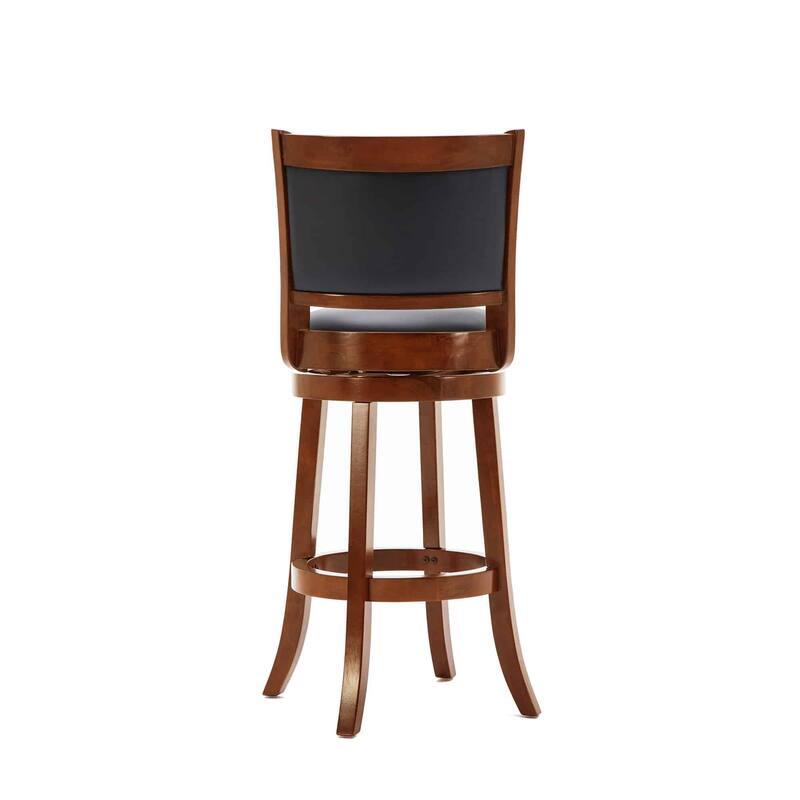 Augusta Wood Indoor Swivel Barstool