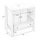 preview thumbnail 16 of 28, 30 in. W x 18. in D. x 32 in. H Bath Vanity with White Ceramic Top