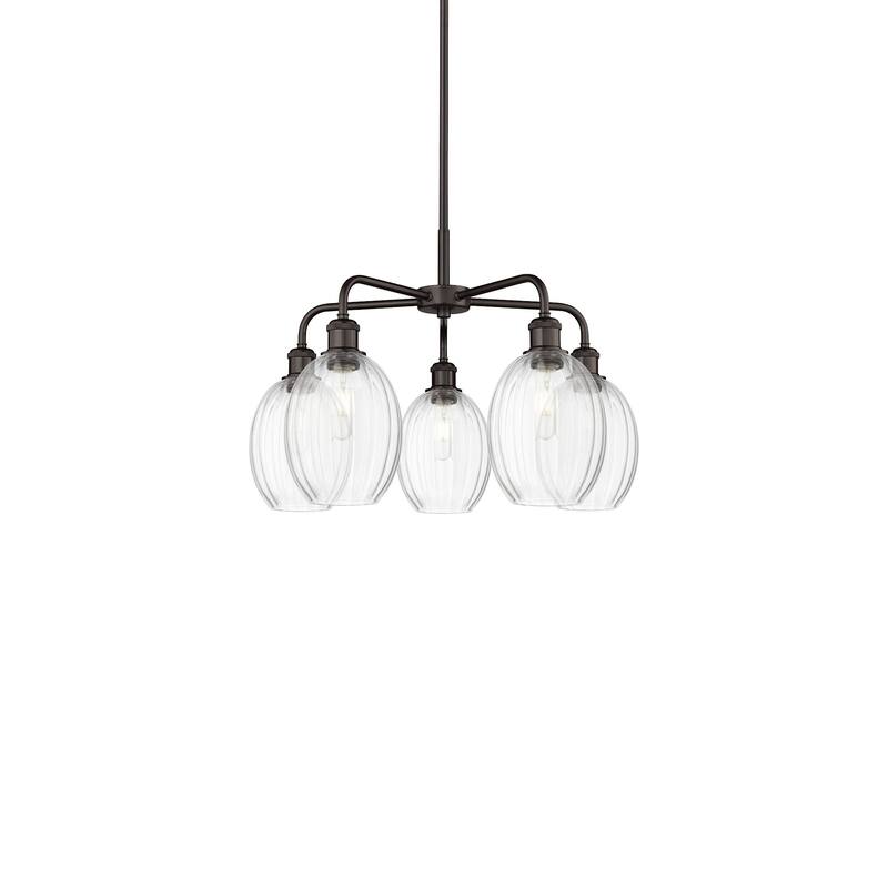 Innovations Lighting 516-5CR-17-25 Preston Chandelier Preston 5 Light - Oil Rubbed Bronze / Clear