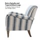preview thumbnail 42 of 48, HULALA HOME Seip Modern Striped Arm Chair with Spindle Wood Legs Set of 2