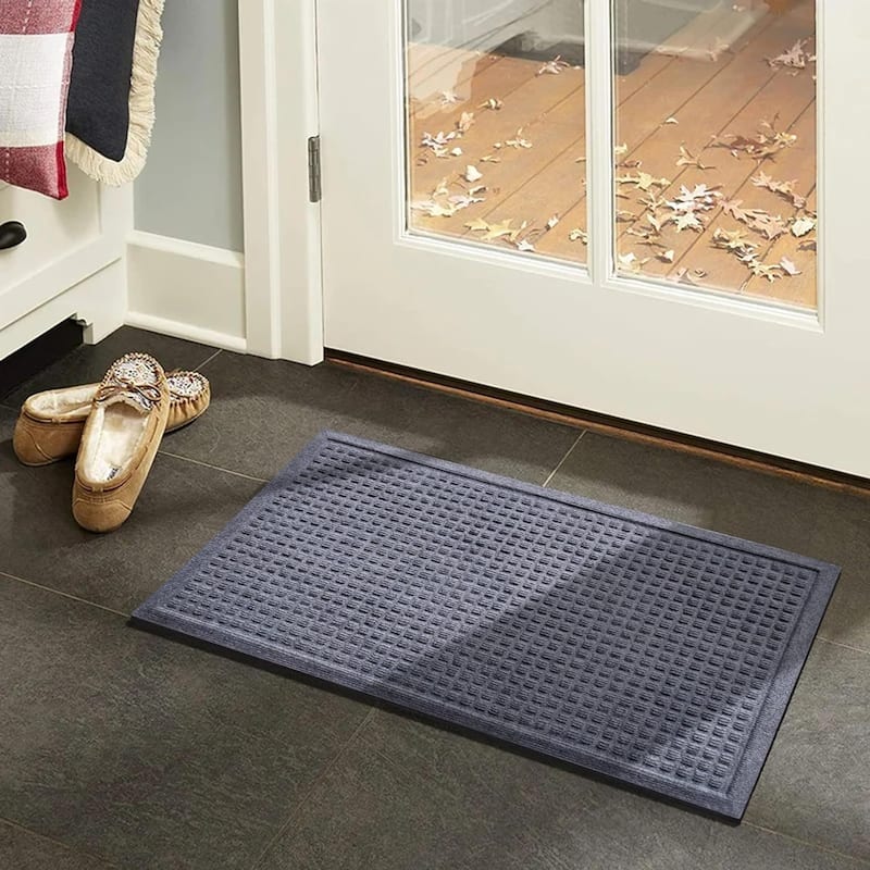 A1HC New All Weather Superior Dirt and Moisture Absorbing Polypropylene Door Mat with Non-Slip Backing for Inside Outside Use