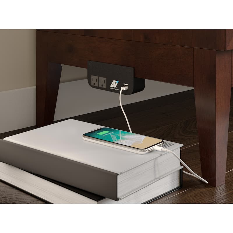 Solid Wood Murphy Bed Chest with Mattress & Charger - Twin, Full Sizes - Space Saving Furniture