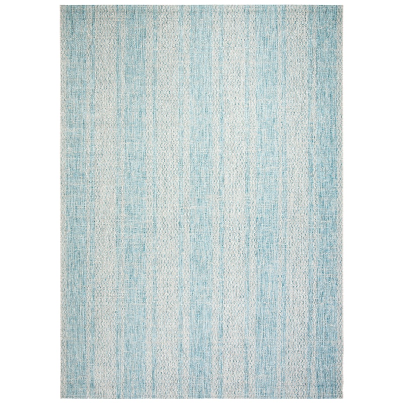 SAFAVIEH Courtyard Marei Stripe Indoor/ Outdoor Waterproof Patio Backyard Rug