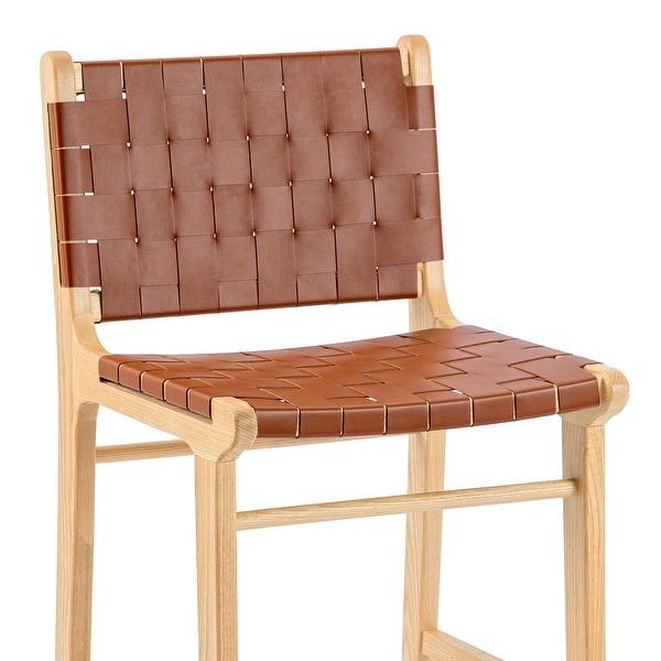 ★最後の1脚★本革スツール～Woven leather stool～ ☆最後の1脚☆本革スツール～Woven leather stool～