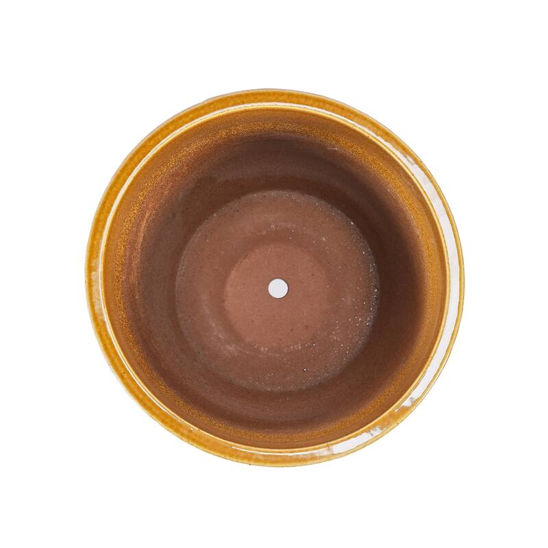 Handmade Ceramic Planter with Speckled Glaze, for Orchids Succulents