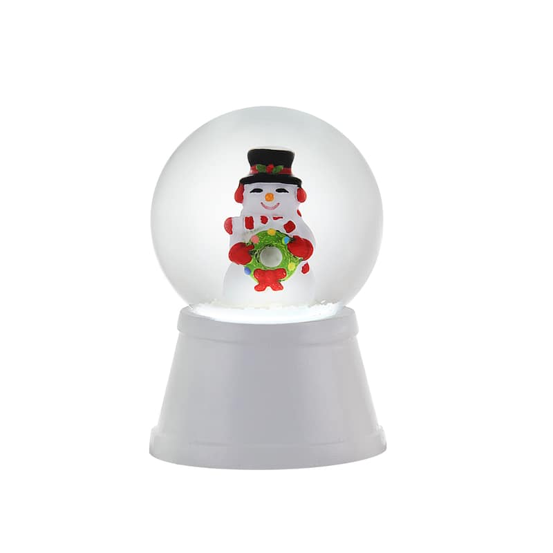 Set of 3 Mini Lit Snow Globes