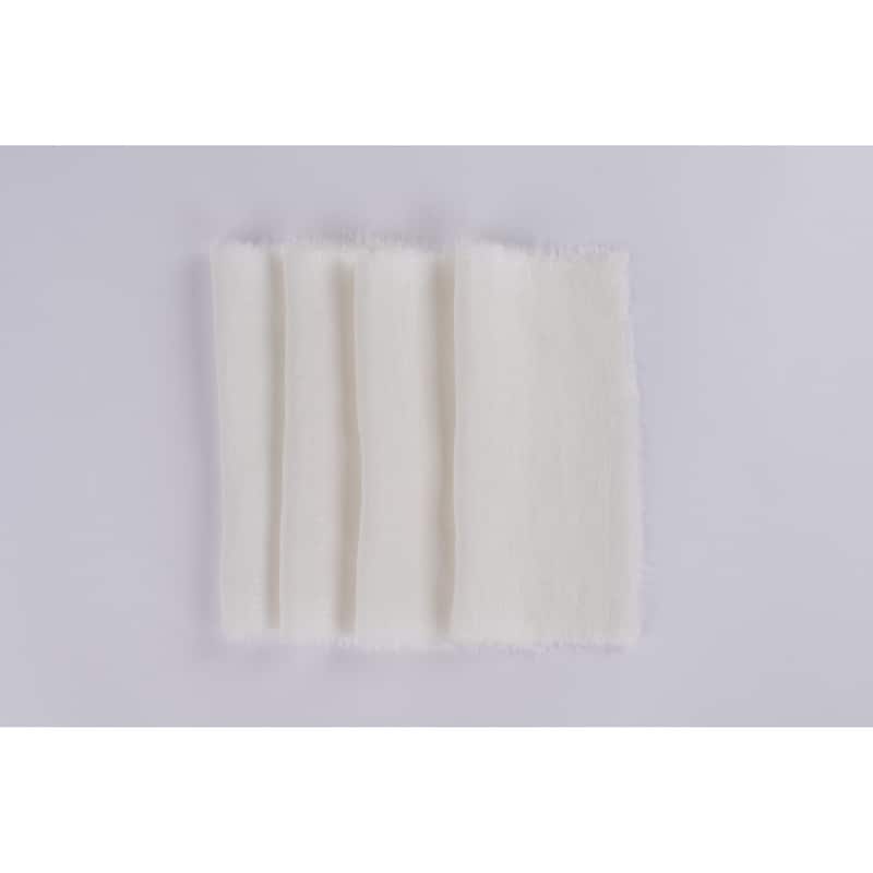 Brighton Linen Cocktail Napkin Set (Set of 4) - Ivory