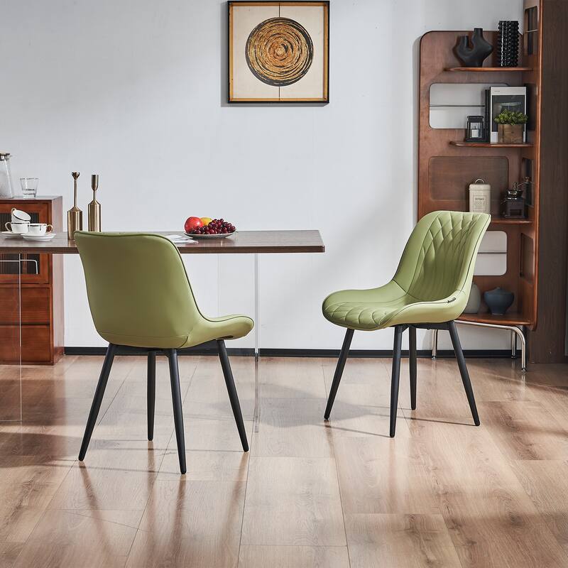 Modern Dining Chairs Set of 2 Upholstered Dining Room Chairs