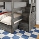 preview thumbnail 22 of 22, Max and Lily Modern Farmhouse Queen Over Queen Bunk Bed With Staircase and Storage Drawers
