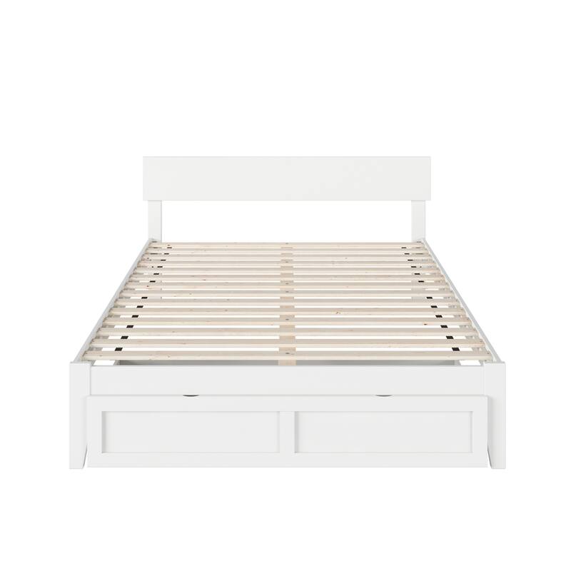 AFI Boston Platform Bed with Foot Drawer