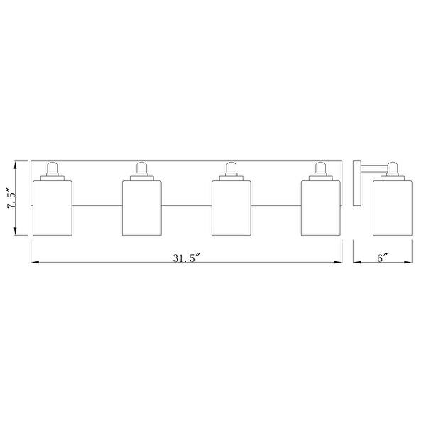 Soledad 4 Light Vanity - Brushed Gold