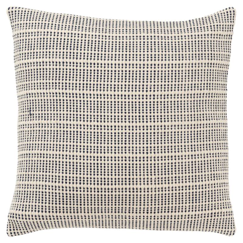 Rizzy Home Transitional Poly Filled Pillow - 20" x 20" - Navy