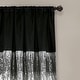 preview thumbnail 28 of 105, Silver Orchid Page Two-tone Faux Silk Single Curtain Panel