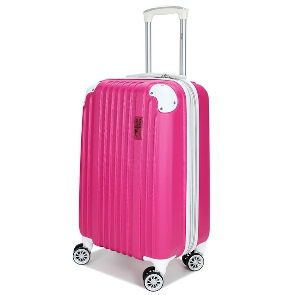Miami CarryOn Collins 20" Expandable Spinner Retro Carry-on Suitcase