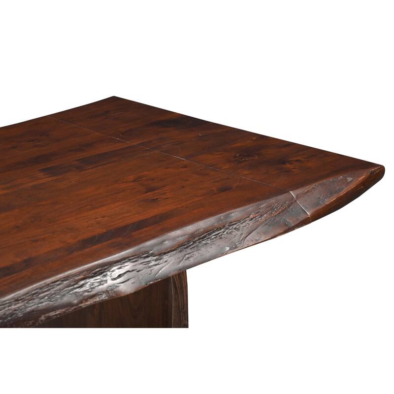 Morgan Live Edge Extendable Solid Wood Dining Table