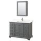 Option Dark Gray, Chrome Trim, Giotto Quartz Top