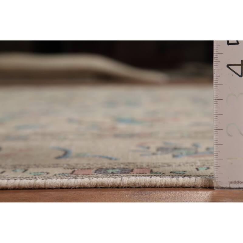 Floral Tabriz Persian Area Rug Traditional Hand-Knotted Wool Carpet - 7'9"x 10'11"