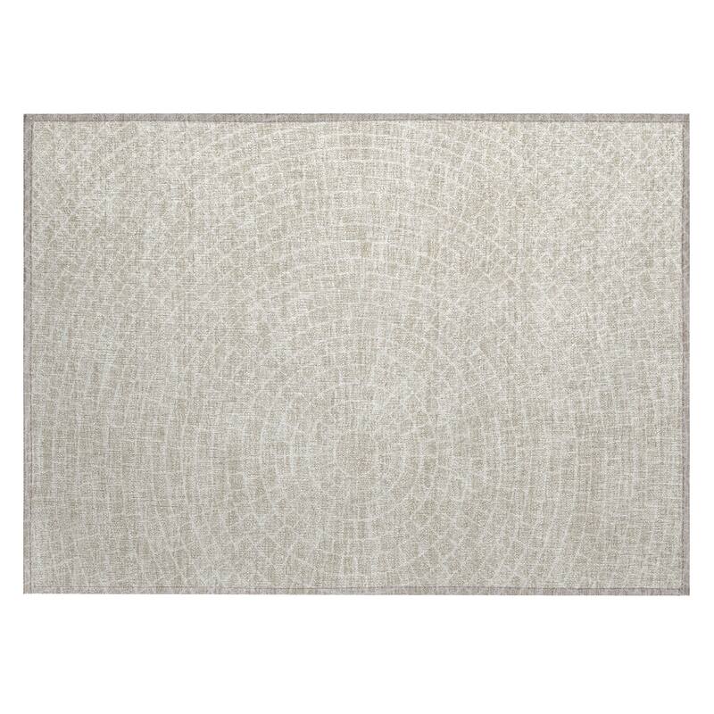 Machine Washable Indoor/ Outdoor Modern Gravity Chantille Rug