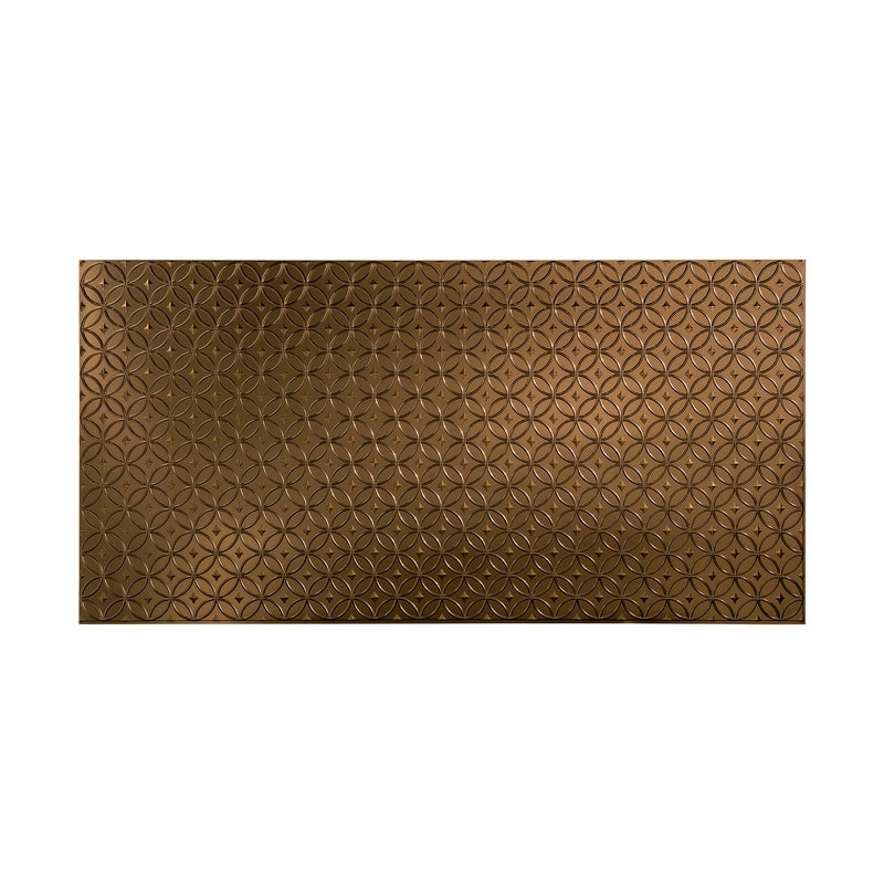 FASÄDE Rings 4-foot x 8-foot PVC Wall Panel in Oil Rubbed Bronze - 4 x 8