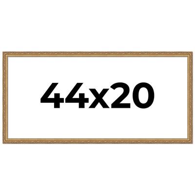 44x20 Frame Red Solid Wood Picture Frame Width 1.75 Inches | Interior Frame Depth 1 13/16 Inches
