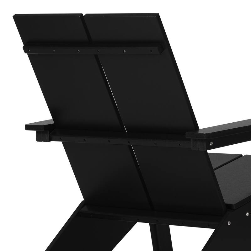 Coastin Modern Poly Adirondack Chair With Ottoman