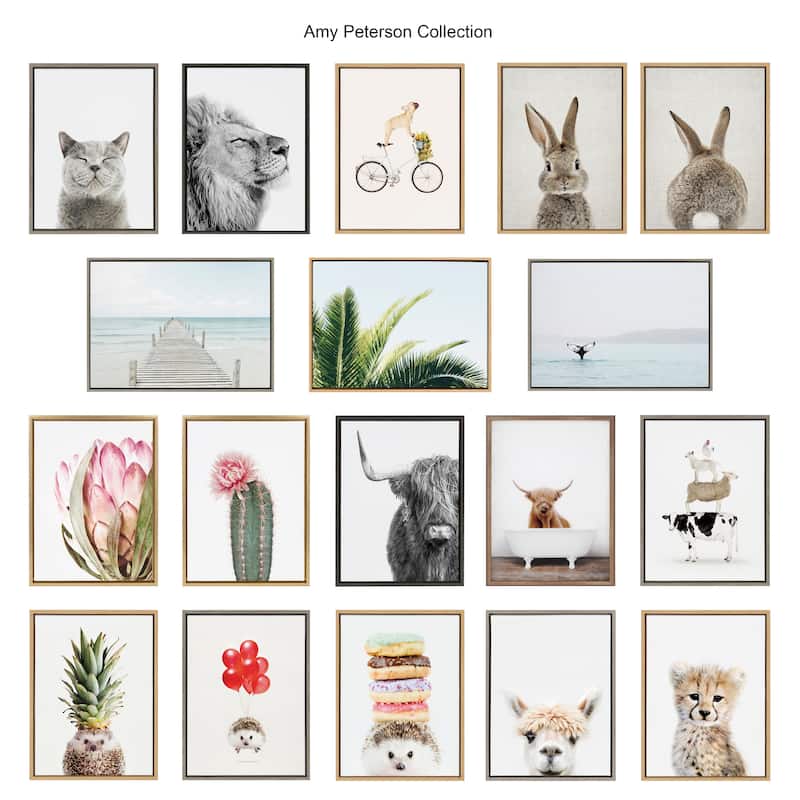 Kate and Laurel Sylvie Joshua Tree Framed Canvas by Amy Peterson