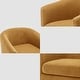 preview thumbnail 128 of 186, Modern Upholstered Barrel Chair Swivel Accent Chair for Living Room