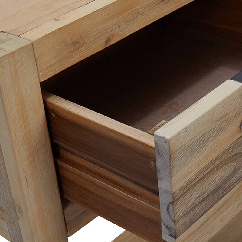 vidaXL Console Table 32.3"x13"x28.7" Solid Acacia Wood