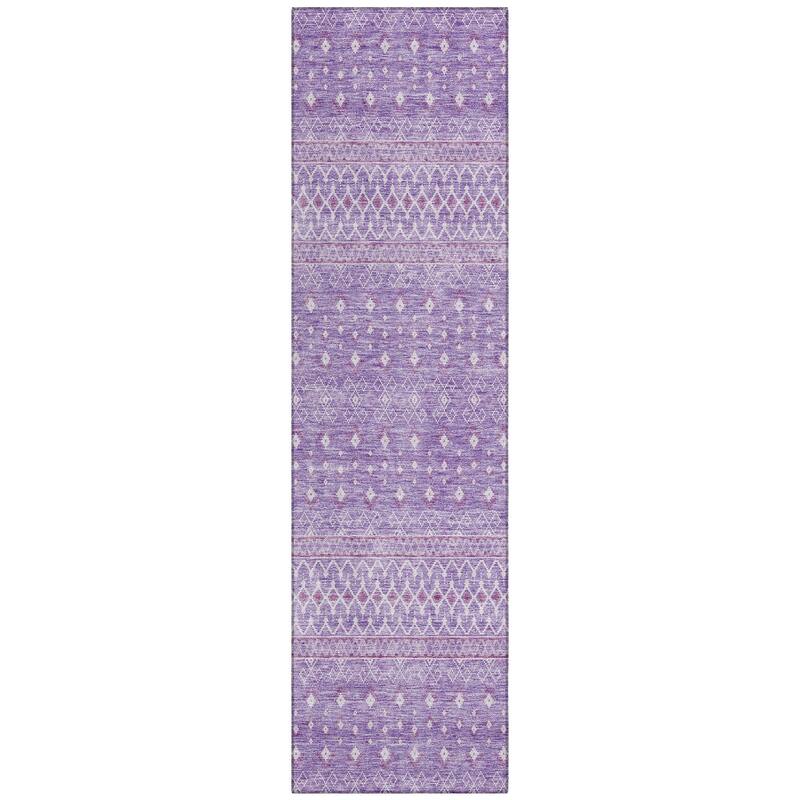 Machine Washable Indoor/ Outdoor Chantille Morrocan Boho Rug